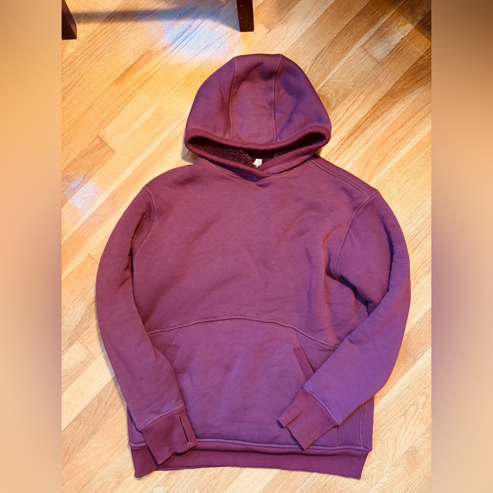 Athleta Oversized Reversible Sherpa Hoodie